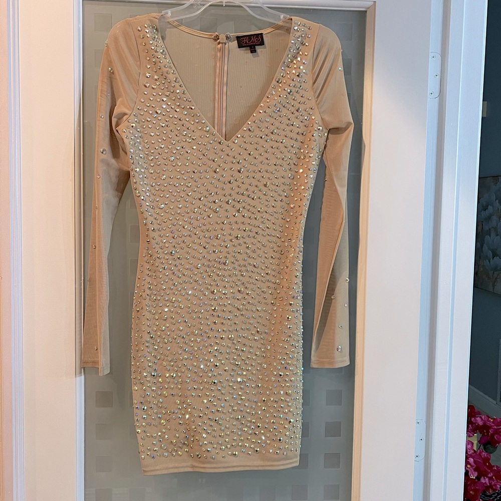 Hot Miami Styles brand new faux diamond dress